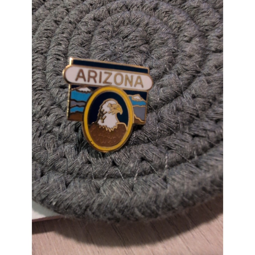 Arizona State Eagel Metal Souvenir Enamel Lapel Pin